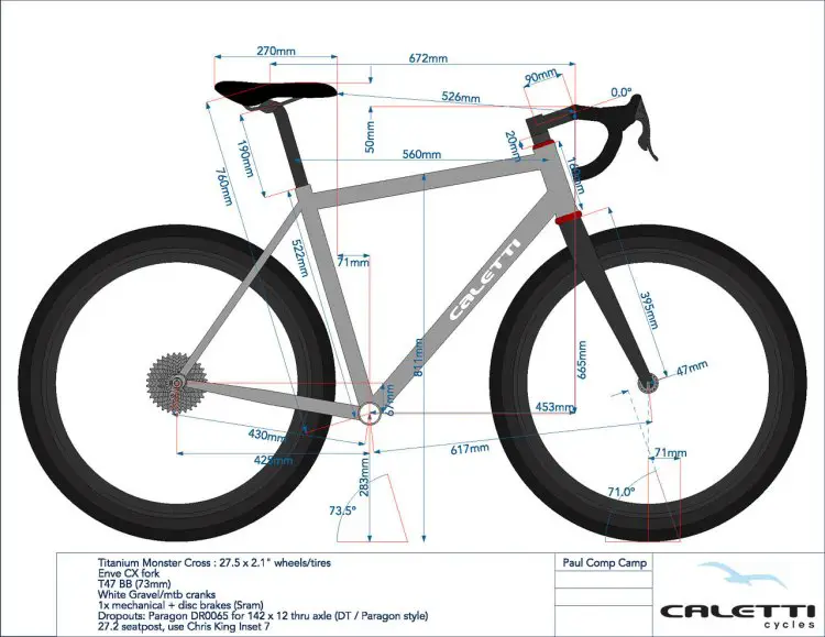 Camp bike size online chart