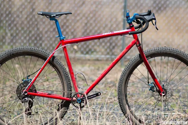 Rick Hunter's steel cross bikes are popular both in the U.S. and Japan, and have been honed by Hunter's own riding and racing in Norcal. Paul Camp 2017. © Cyclocross Magazine