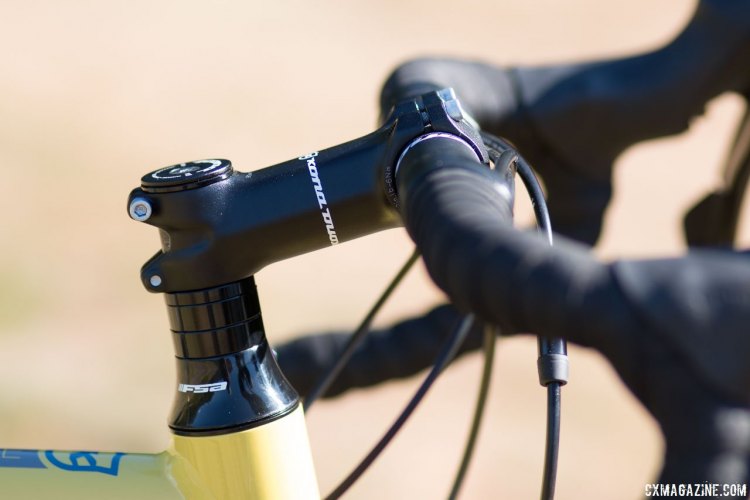 2018 Kona Jake the Snake keeps the price lower and value higher with a house brand cockpit. © Cyclocross Magazine