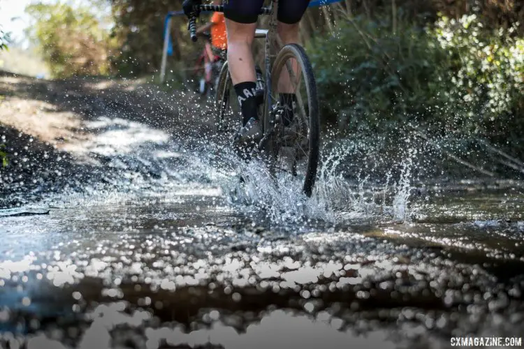 The 2017 course featured multiple creek crossings. 2017 Rock Lobster Cup, Wilder Ranch. © J. Vander Stucken / Cyclocross Magazine