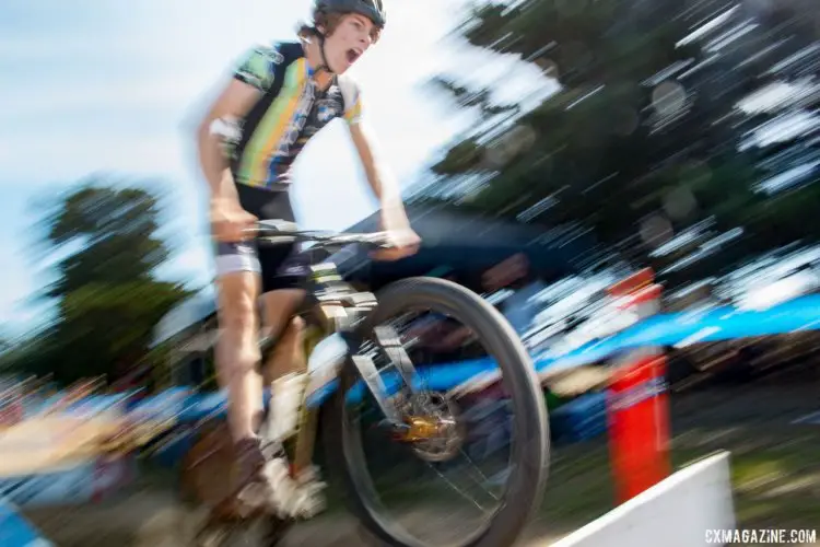 Racers took different approaches to the barriers. 2016 Rock Lobster Cup delivered grassroots racing, celebrity sightings and fundraising for the Rock Lobster cyclocross team. © Cyclocross Magazine