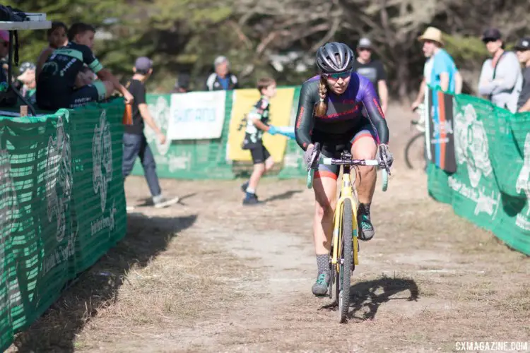 Amanda Schaper supporting her local racing scene at the 2016 Rock Lobster Cup. © Cyclocross Magazine