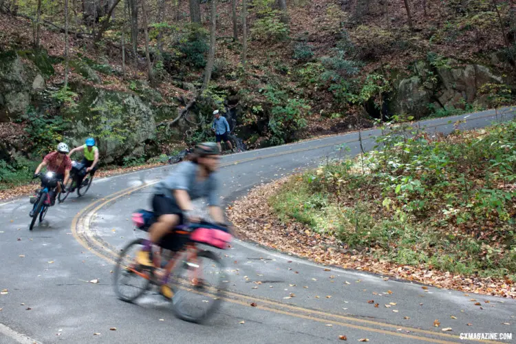 The descent down 151 from the Blue Ridge Parkway was one for the ages. A great way to end the three-day Ashevile Ramble Ride. © Cyclocross Magazine