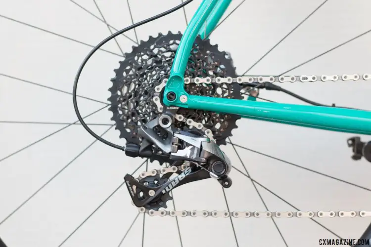 Observe the wrap on the 10t cog of the SRAM XD driver cassette