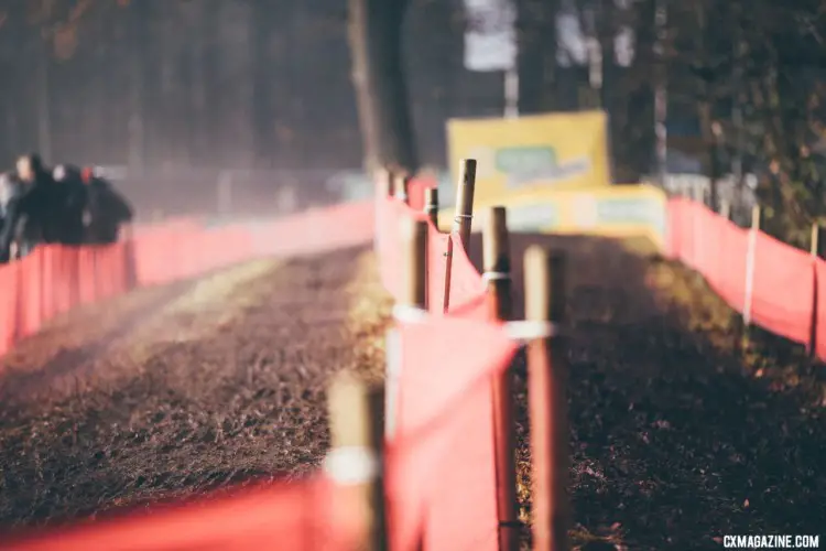 The course was turned to mud from fence to fence at Zeven. Junior and U23 Men, 2017 Zeven UCI Cyclocross World Cup. © J.Curtes / Cyclocross Magazine