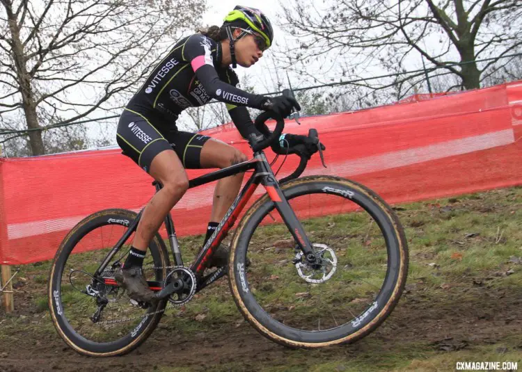 Ceylin Alvarado finished third. 2017 Soudal Classics, GP Hasselt, Elite Women. © B. Hazen / Cyclocross Magazine