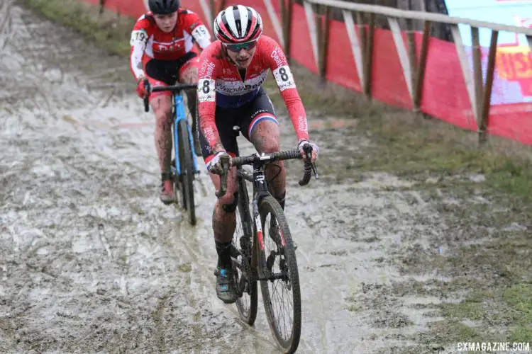 Marianne Vos had a tough day at the office, finishing 15th.2018 GP Sven Nys Baal. © B. Hazen / Cyclocross Magazine
