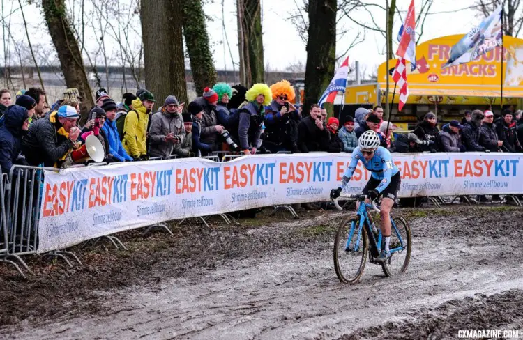 Sanne Cant won her second world championship on Saturday. Elite Women, 2018 UCI Cyclocross World Championships, Valkenburg-Limburg, The Netherlands. © Gavin Gould / Cyclocross Magazine