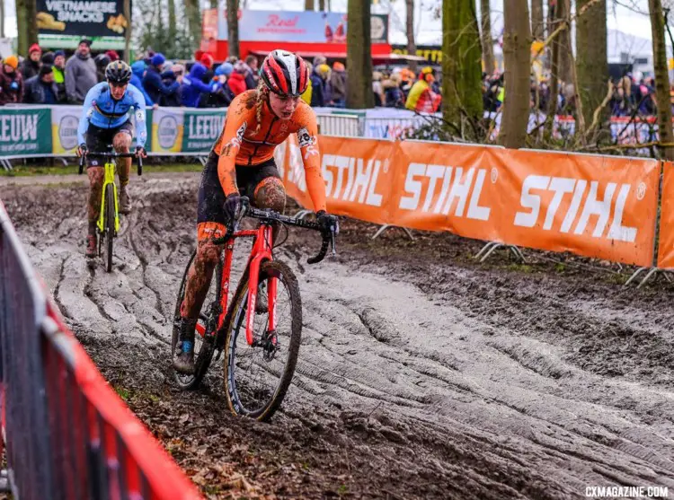 Annemarie Worst finished 14th in her first Elite Worlds. Elite Women, 2018 UCI Cyclocross World Championships, Valkenburg-Limburg, The Netherlands. © Gavin Gould / Cyclocross Magazine