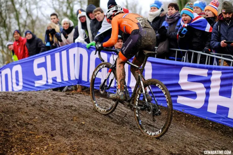 Lucinda Brand had an impressive third-place ride. Elite Women, 2018 UCI Cyclocross World Championships, Valkenburg-Limburg, The Netherlands. © Gavin Gould / Cyclocross Magazine