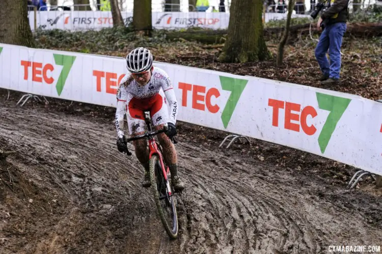 The Japanese team brought seven riders to the Netherlands for Worlds. 2018 Cyclocross World Championships, Valkenburg-Limburg. © Gavin Gould / Cyclocross Magazine
