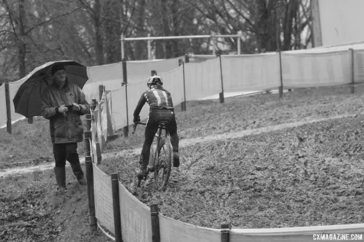 Seems difficult to escape the mud on the course. 2018 Valkenburg World Championships, Friday Course Inspection. © B. Hazen / Cyclocross Magazine