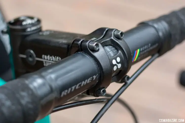The ShockStop provides up to 20 mm of travel for your handlebars. Redshift Sports suspension stem. © Cyclocross Magazine