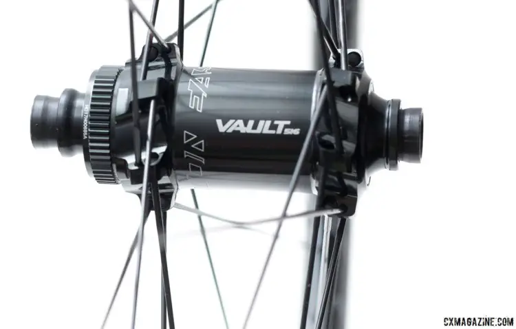 Easton used its new Vault hub on the EA90 SL wheelset. Easton EA90 SL alloy tubeless disc wheels. © Cyclocross Magazine