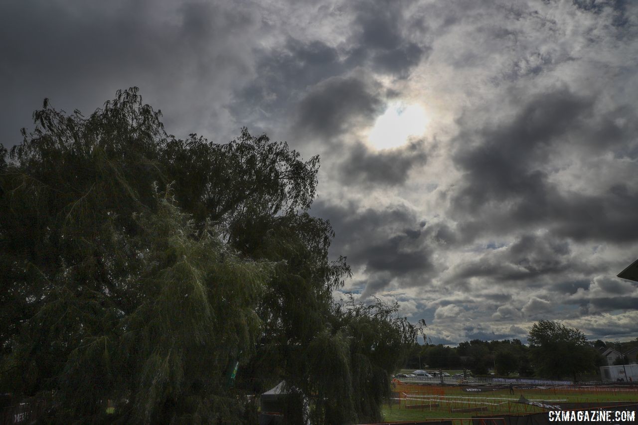 Friday's weather was overcast and windy. 2018 Trek CX Cup, Waterloo © Cyclocross Magazine / R. Clark