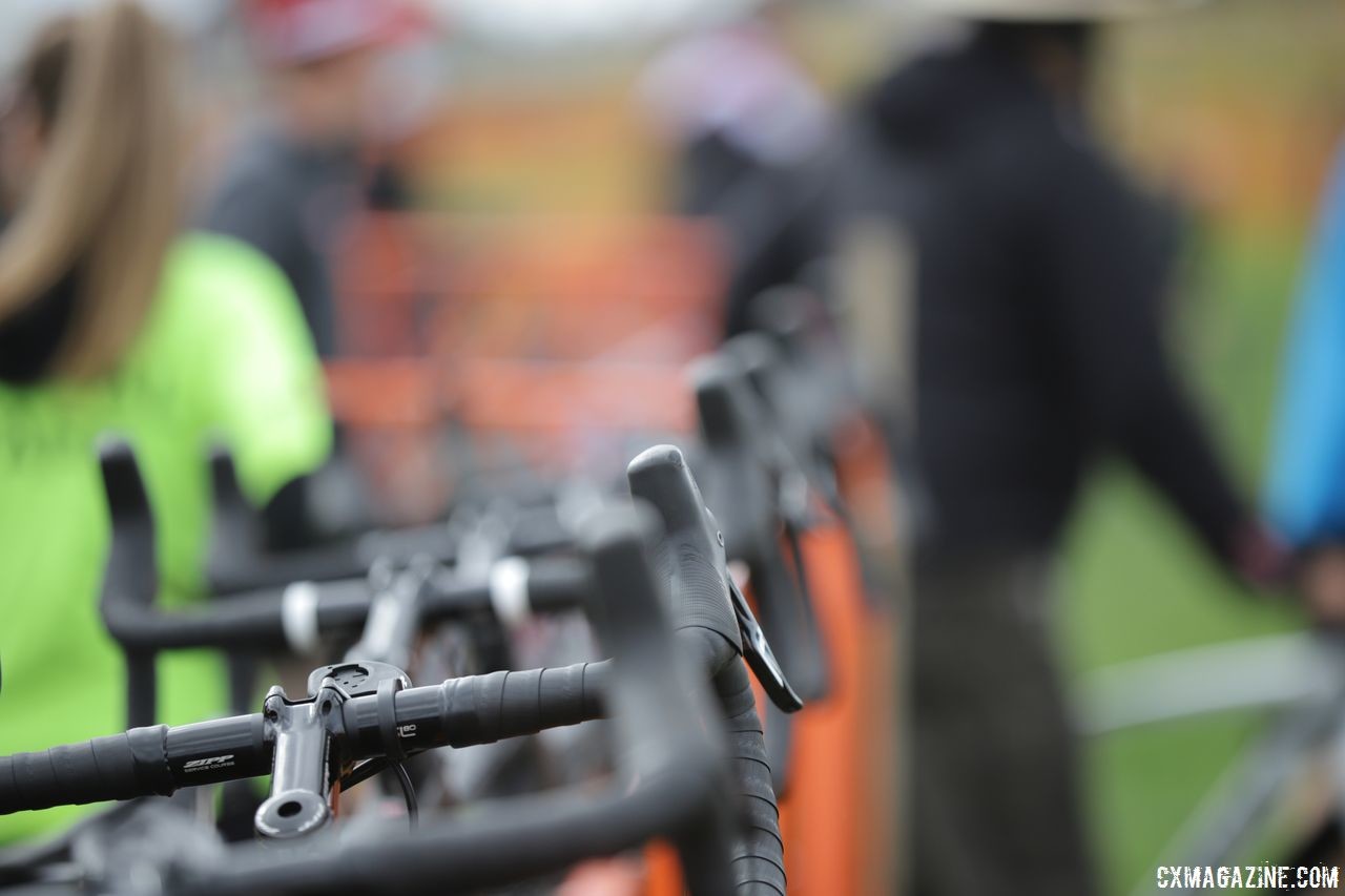 Bikes hung with care... 2018 Trek CX Cup, Waterloo © Cyclocross Magazine / R. Clark