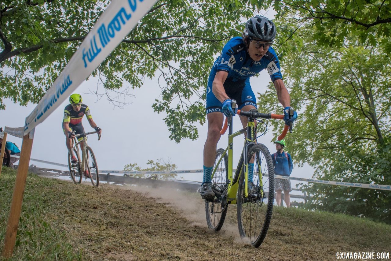 Joseph Thomas raced for 70 minutes and was the last rider to finish on the lead lap. 2018 Rochester Cyclocross. © Evan Grucela