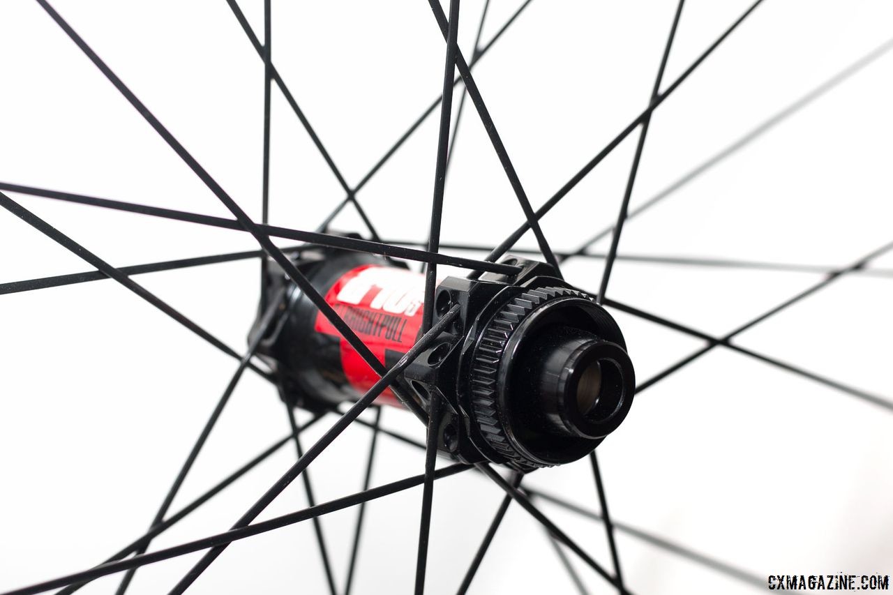 The DT Swiss 240s hubs are CenterLock disc. Revin Cycling G21 Pro Carbon Tubeless Clinchers. © Cyclocross Magazine