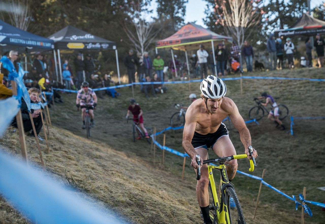 Kits came in different shapes in Bend. 2018 Cyclocross Crusade Halloween Race at Deschutes Brewery, Bend, OR. © Ben Guernsey