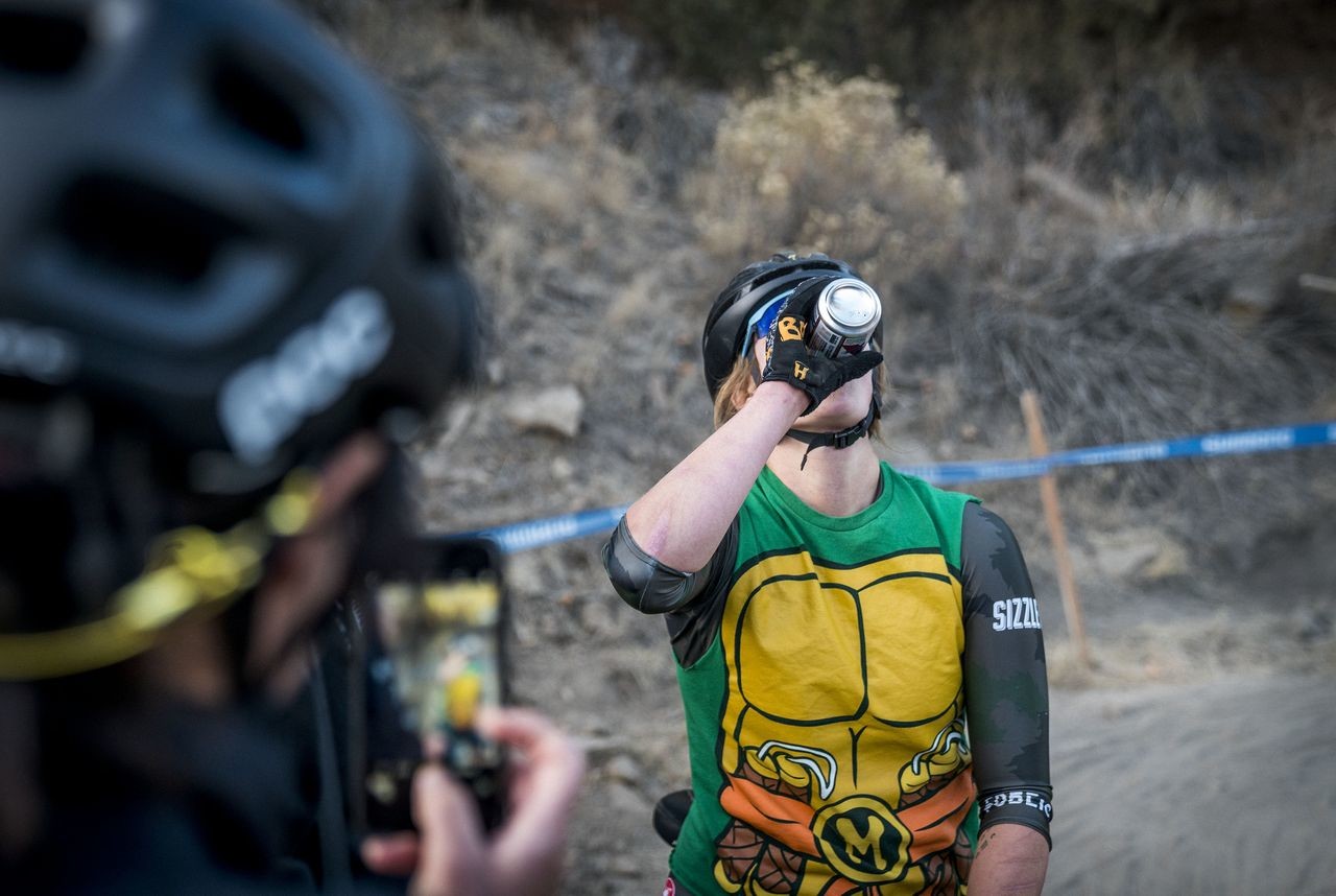 Cowabunga dudette! 2018 Cyclocross Crusade Halloween Race at Deschutes Brewery, Bend, OR. © Ben Guernsey