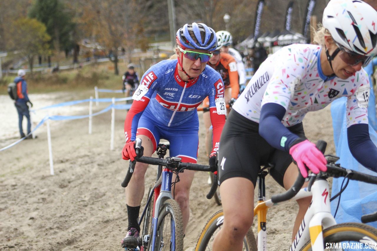 Catharine Pendrel drove from Iceman in Michigan to race Pan-Ams on Sunday. 2018 Pan-American Cyclocross Championships, Midland, Ontario. © Z. Schuster / Cyclocross Magazine