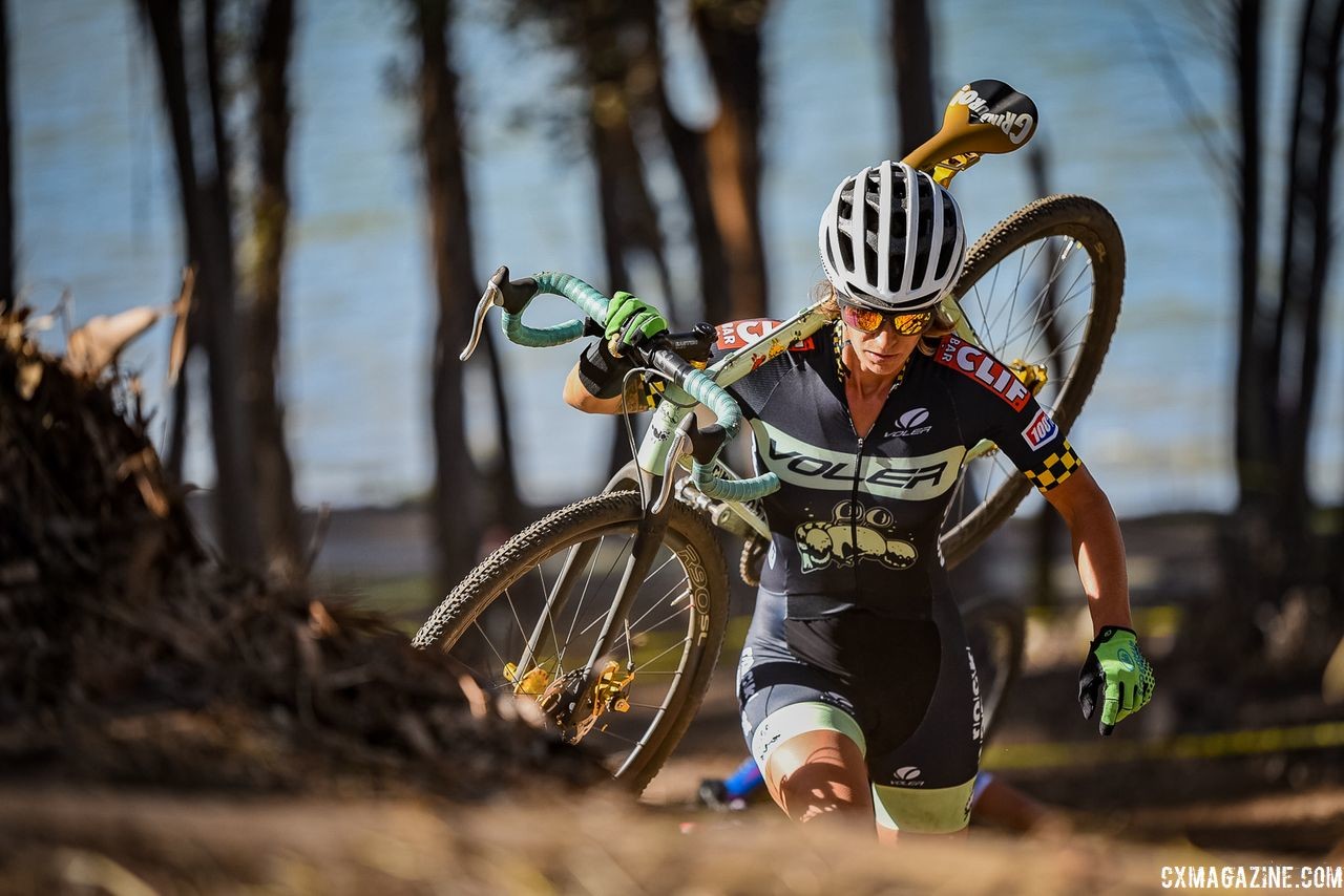 The Voler Rock Lobster team was well-represented. 2018 Coyote Point Cyclocross Race 1, San Mateo, California. © J. Vander Stucken / Cyclocross Magazine