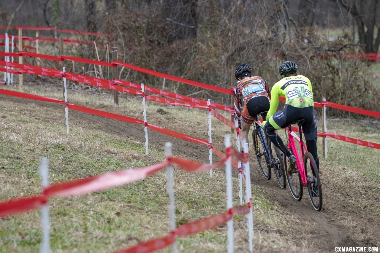 Wittwer made an effort to lead the race. Masters Men 35-59. 2018 Cyclocross National Championships, Louisville, KY. © A. Yee / Cyclocross Magazine