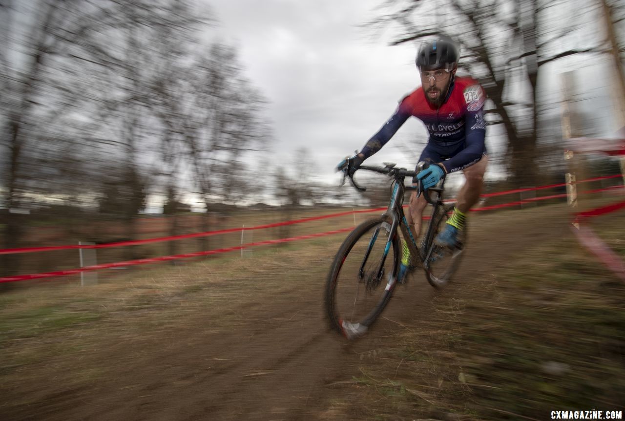 Josh Whitney rode to 5th place in Louisville. Masters Men 35-59. 2018 Cyclocross National Championships, Louisville, KY. © A. Yee / Cyclocross Magazine