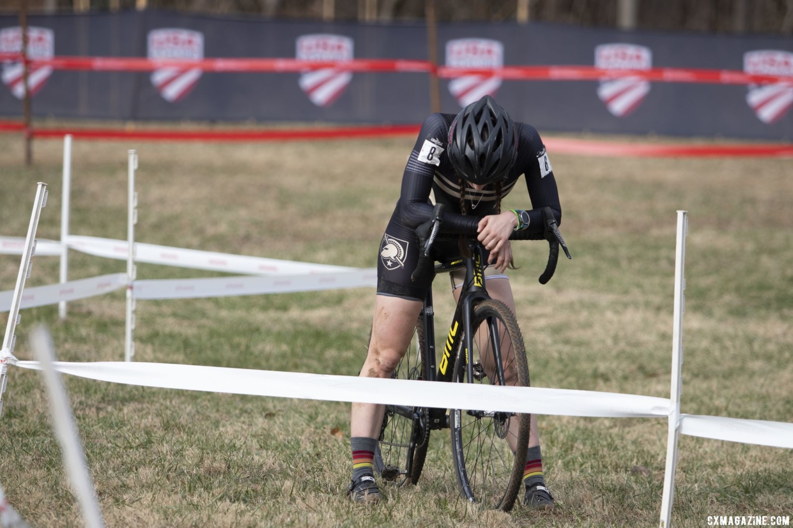 Elizabeth Huuki finished 1:19 behind Ginsbach, one position off the podium. Collegiate Club Women. 2018 Cyclocross National Championships, Louisville, KY. © A. Yee / Cyclocross Magazine