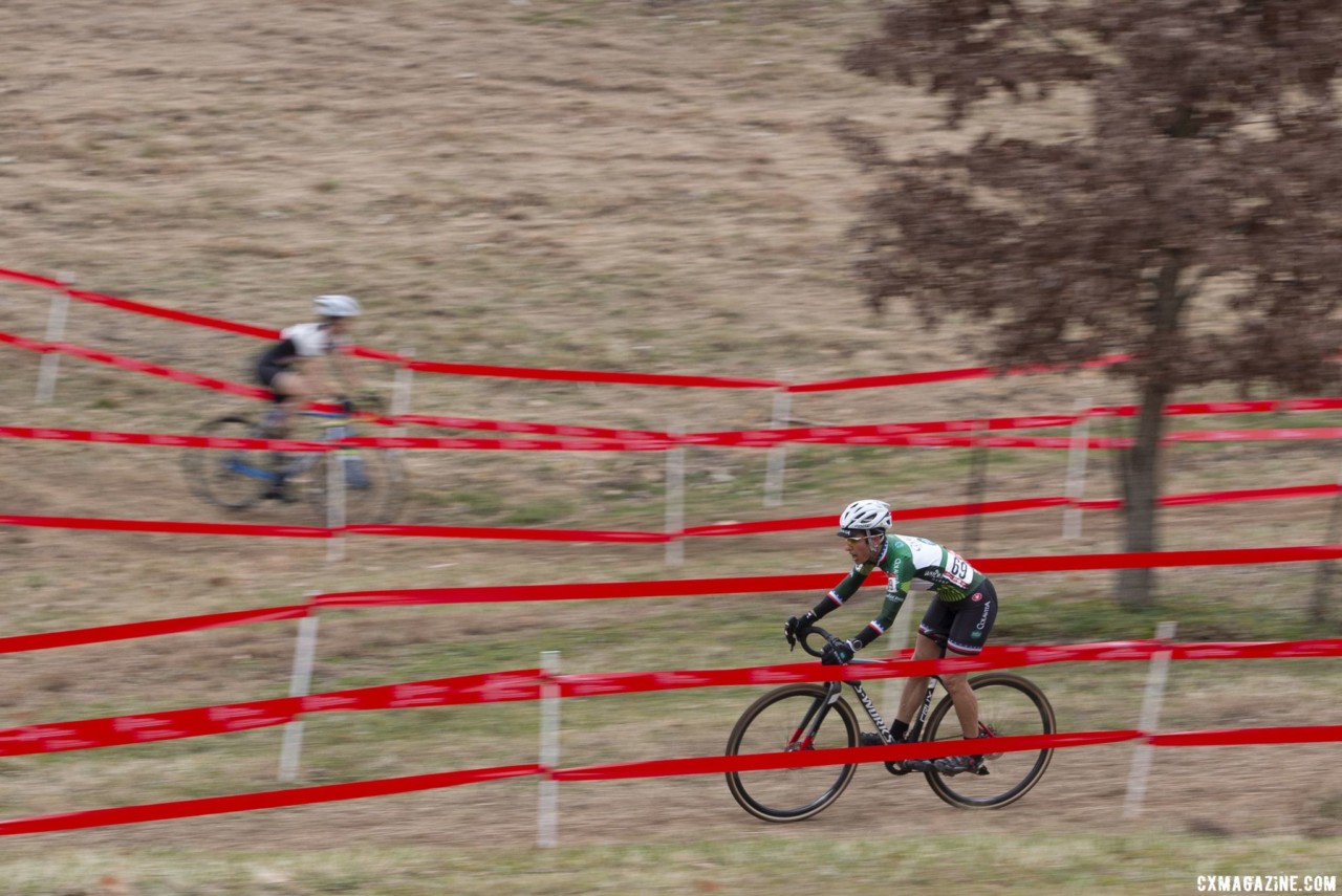 Barbossa flew through the course, lapping riders. Masters Women 50-54. 2018 Cyclocross National Championships, Louisville, KY. © A. Yee / Cyclocross Magazine