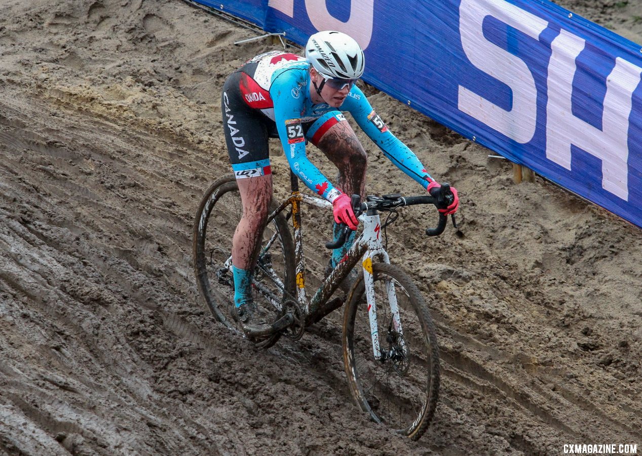 Ruby West on the rutted descent. Elite Women. 2019 Hoogerheide World ...