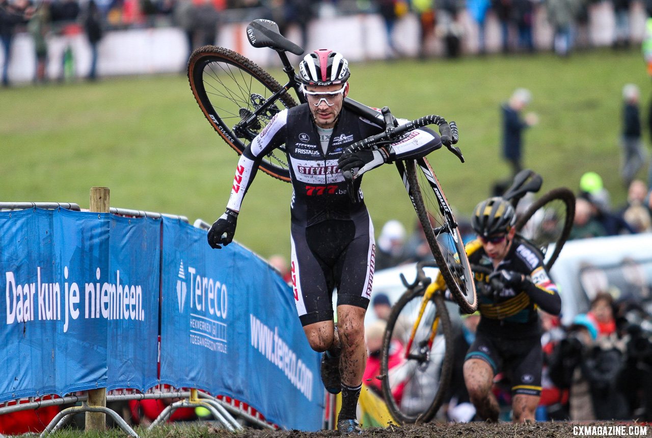 Gianni Vermeersch had a solid ride to finish fifth. Elite Men, 2019 Hoogerheide UCI Cyclocross World Cup. © B. Hazen / Cyclocross Magazine