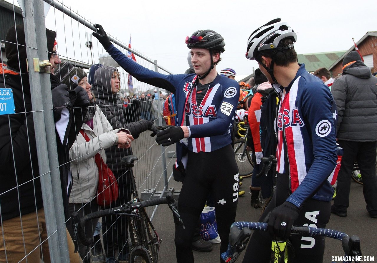 Junior Men, 2019 Cyclocross World Championships, Bogense, Denmark. © B. Hazen / Cyclocross Magazine