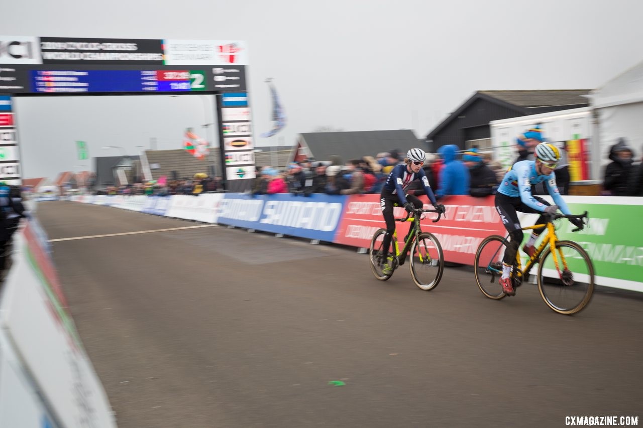 Spencer Petrov. Team USA U23 Men. 2019 Cyclocross World Championships, Bogense, Denmark. © K. Keeler / Cyclocross Magazine