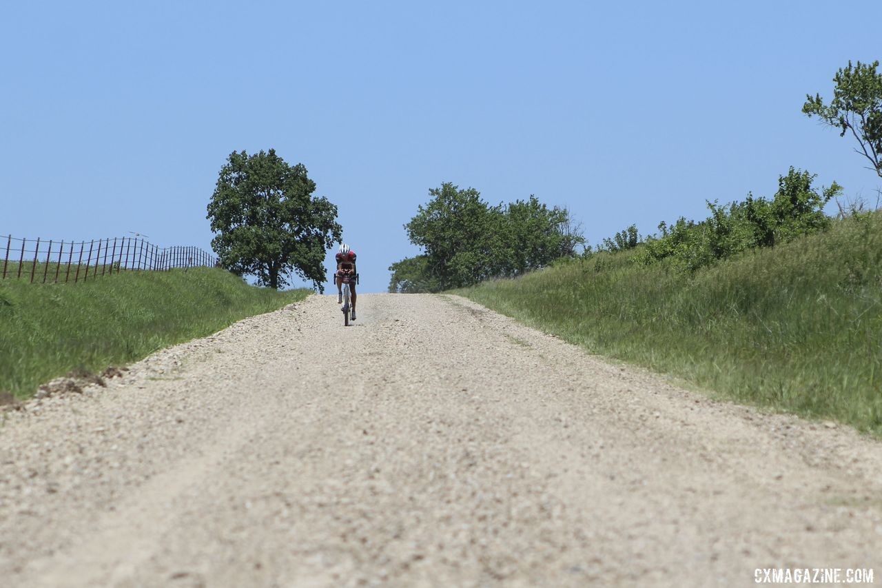 Peter Stetina hits the road as the first pro gravel privateer in 2020. 2019 Dirty Kanza 200 Gravel Race. © Z. Schuster / Cyclocross Magazine