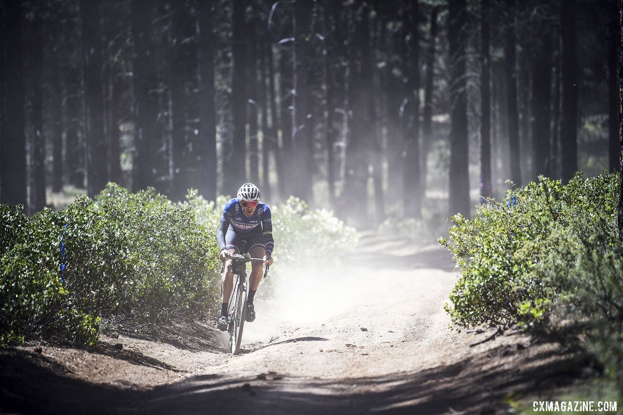 The route for Day 5 was plenty dusty as well. 2019 Oregon Trail Gravel Grinder. © Adam Lapierre
