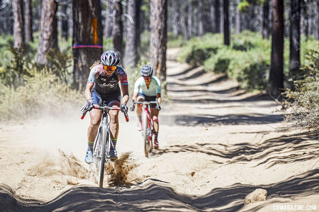 A number of the sandy sections required focus and a healthy dose of power to get through. 2019 Oregon Trail Gravel Grinder. © Adam Lapierre