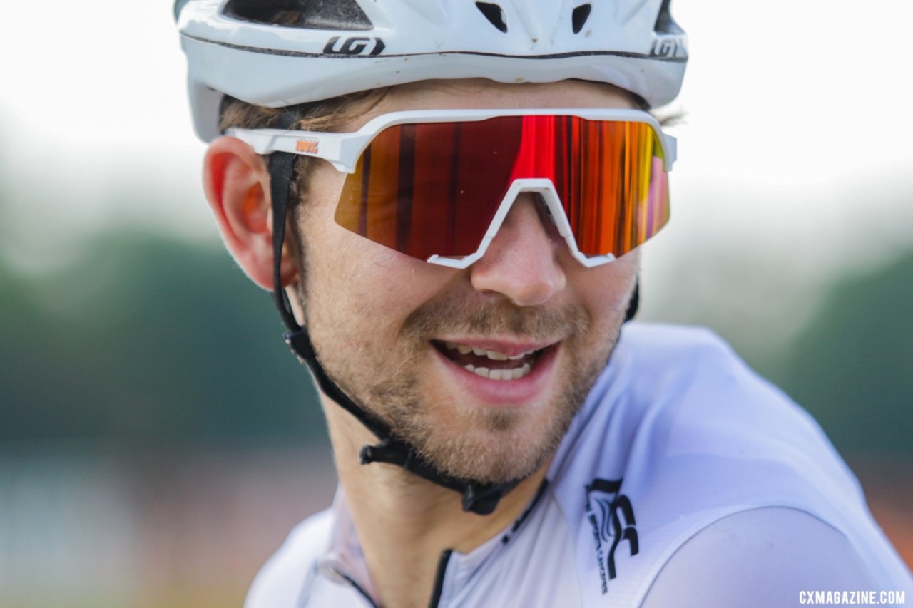 Michael van den Ham is all smiles before Sunday but suffered a tire issue. Faces of 2019 Jingle Cross. © D. Mable / Cyclocross Magazine