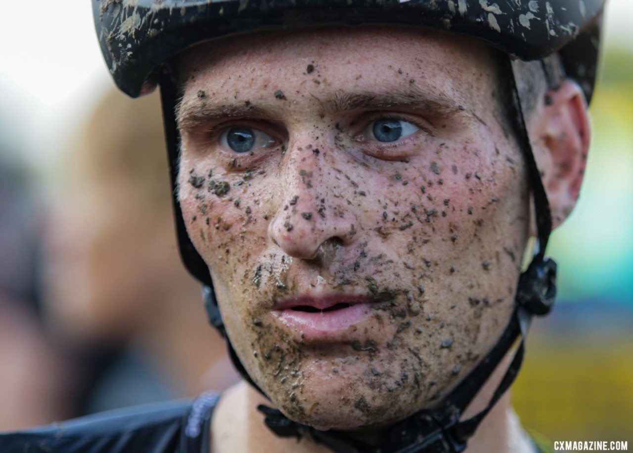 The Europeans received familiar course conditions but unfamiliar humidity and heat. Faces of 2019 Jingle Cross. © D. Mable / Cyclocross Magazine