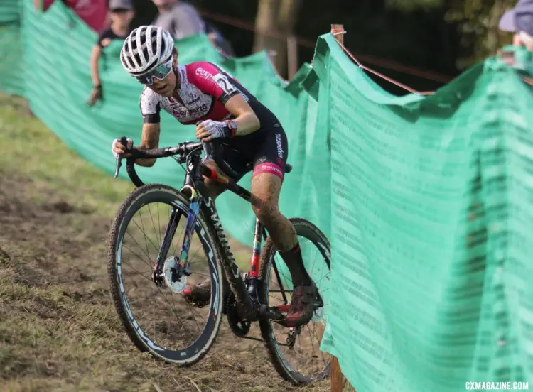 Anna Kay finished fourth and top U23. 2019 Jingle Cross Sunday UCI C1, Elite Women. © D. Mable / Cyclocross Magazine