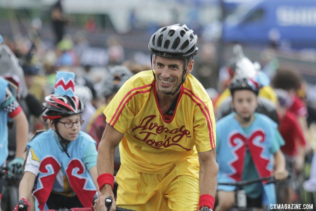 The Average Joes were well-repped during the Legends Race. 2019 Trek CX Cup and World Cup Waterloo Scene. © D. Mable / Cyclocross Magazine