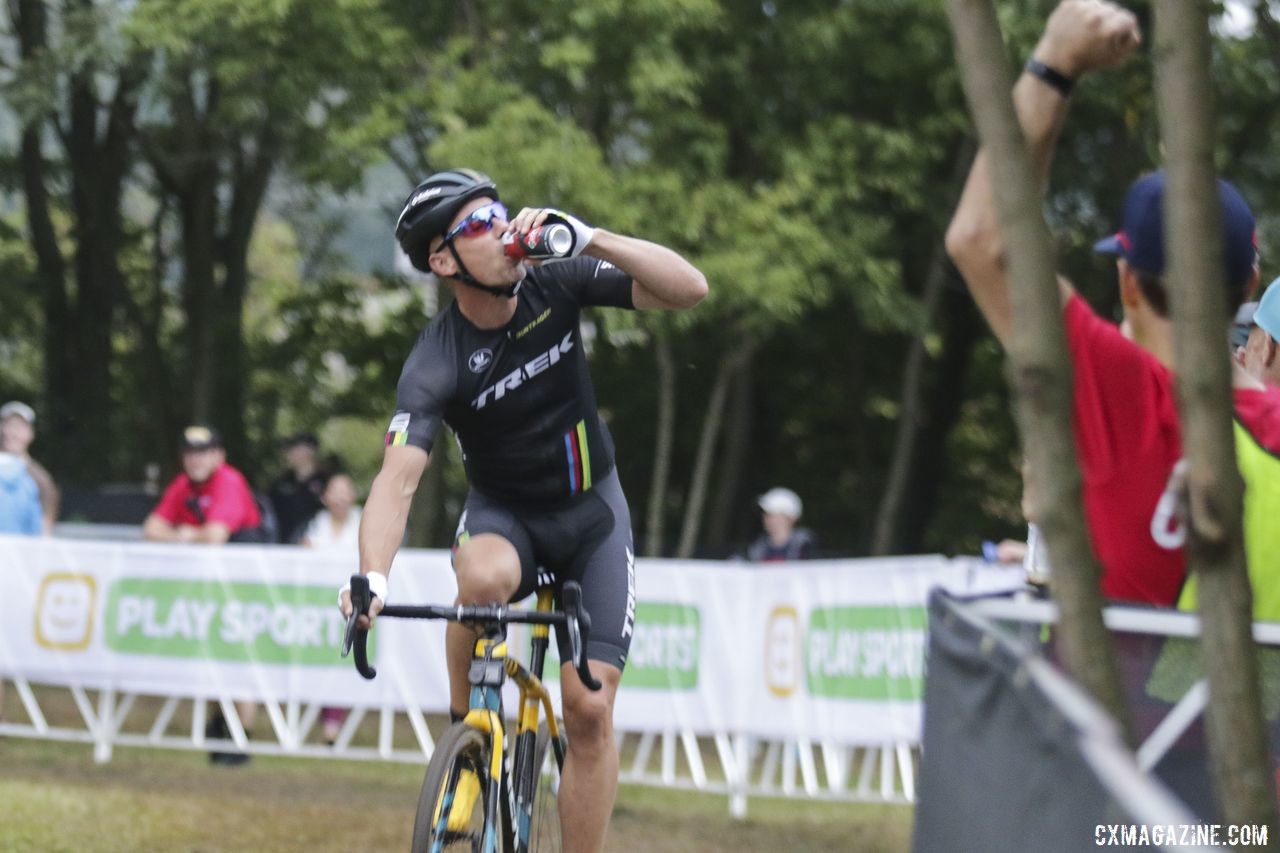 Stan Nys participated in the Legends Race fun. 2019 Trek CX Cup and World Cup Waterloo Scene. © D. Mable / Cyclocross Magazine