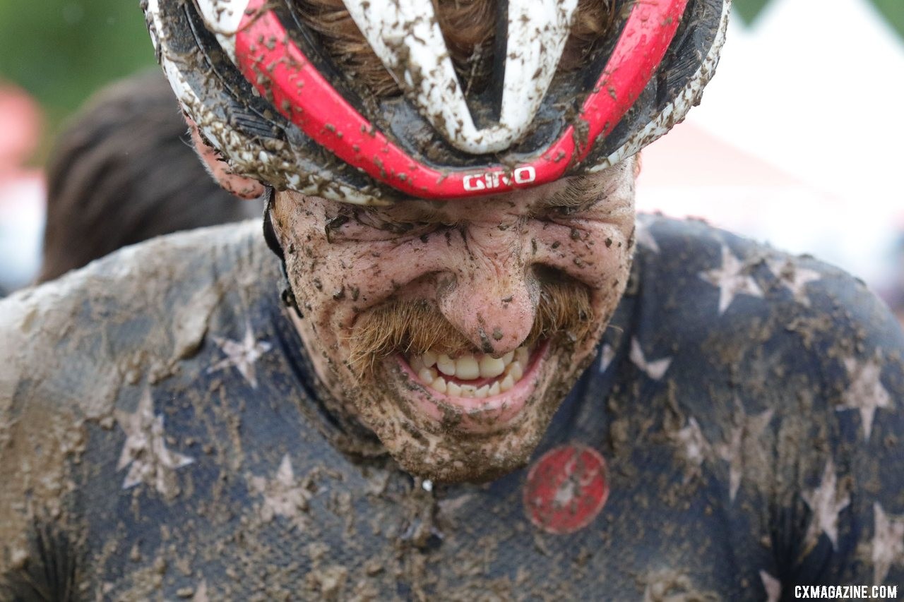 Sunday's race was every bit as challenging as one in Belgium in December. Faces of the 2019 Trek CX Cup weekend. © D. Mable / Cyclocross Magazine