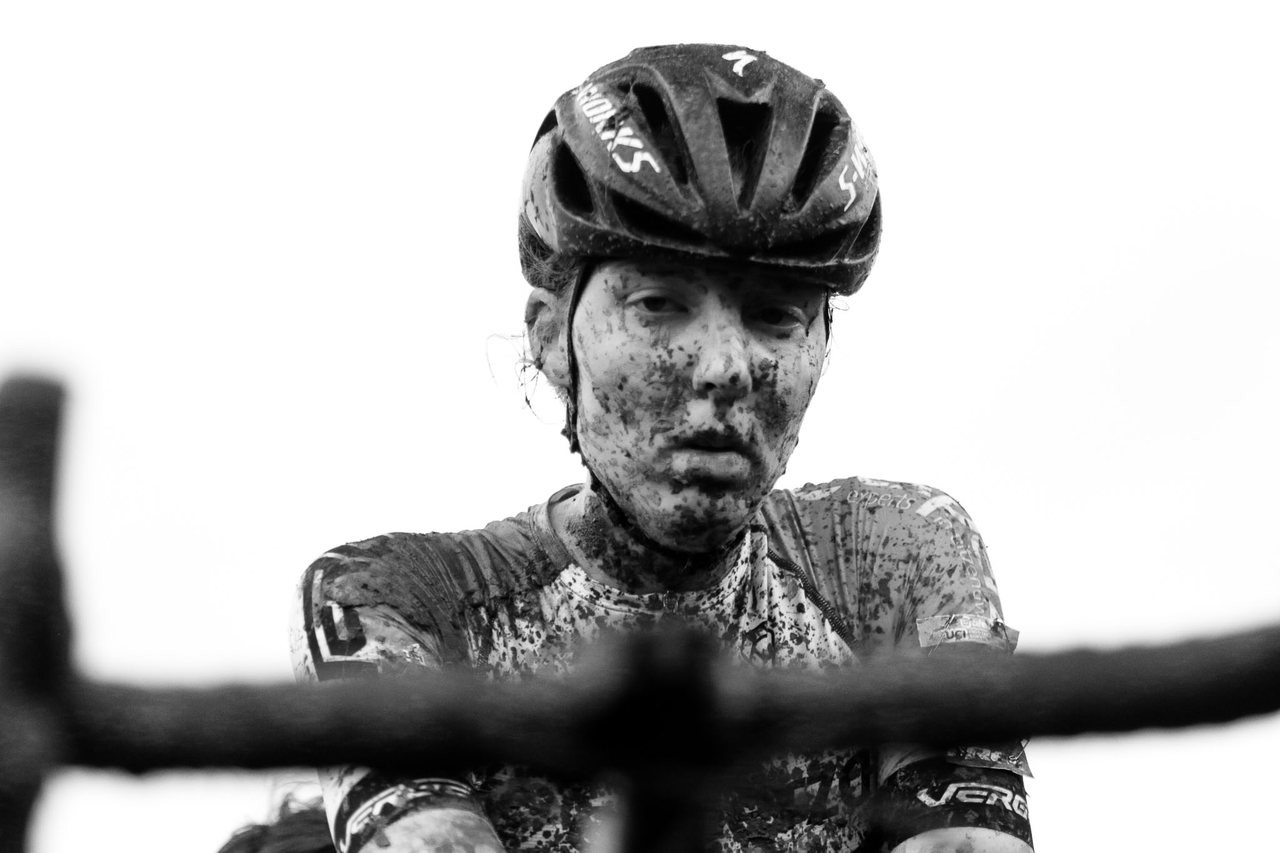 Manon Bakker started strong and finished eighth. 2019 World Cup Waterloo, Elite Women. © D. Mable / Cyclocross Magazine