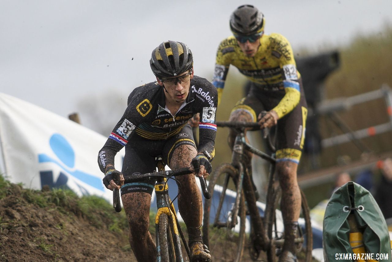 Lars van der Haar finished 11th in Ruddervoorde. 2019 Superprestige Ruddervoorde. © B. Hazen / Cyclocross Magazine