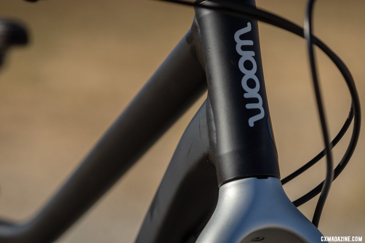 Woom has a proprietary tapered head tube which goes from a 1" to 1-1/8". Woom Off 5 24" bike review. © A. Yee / Cyclocross Magazine