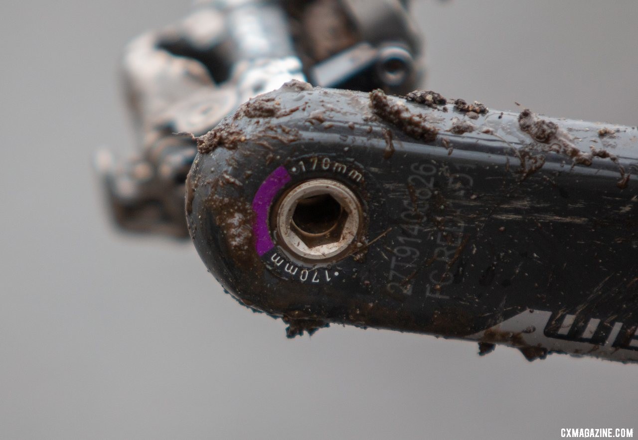 Clouse used 170mm crankarms to win three National Championships in Lakewood. Katie Clouse's U23 Women's winning Cannondale Super-X. 2019 Cyclocross National Championships, Lakewood, WA. © A. Yee / Cyclocross Magazine