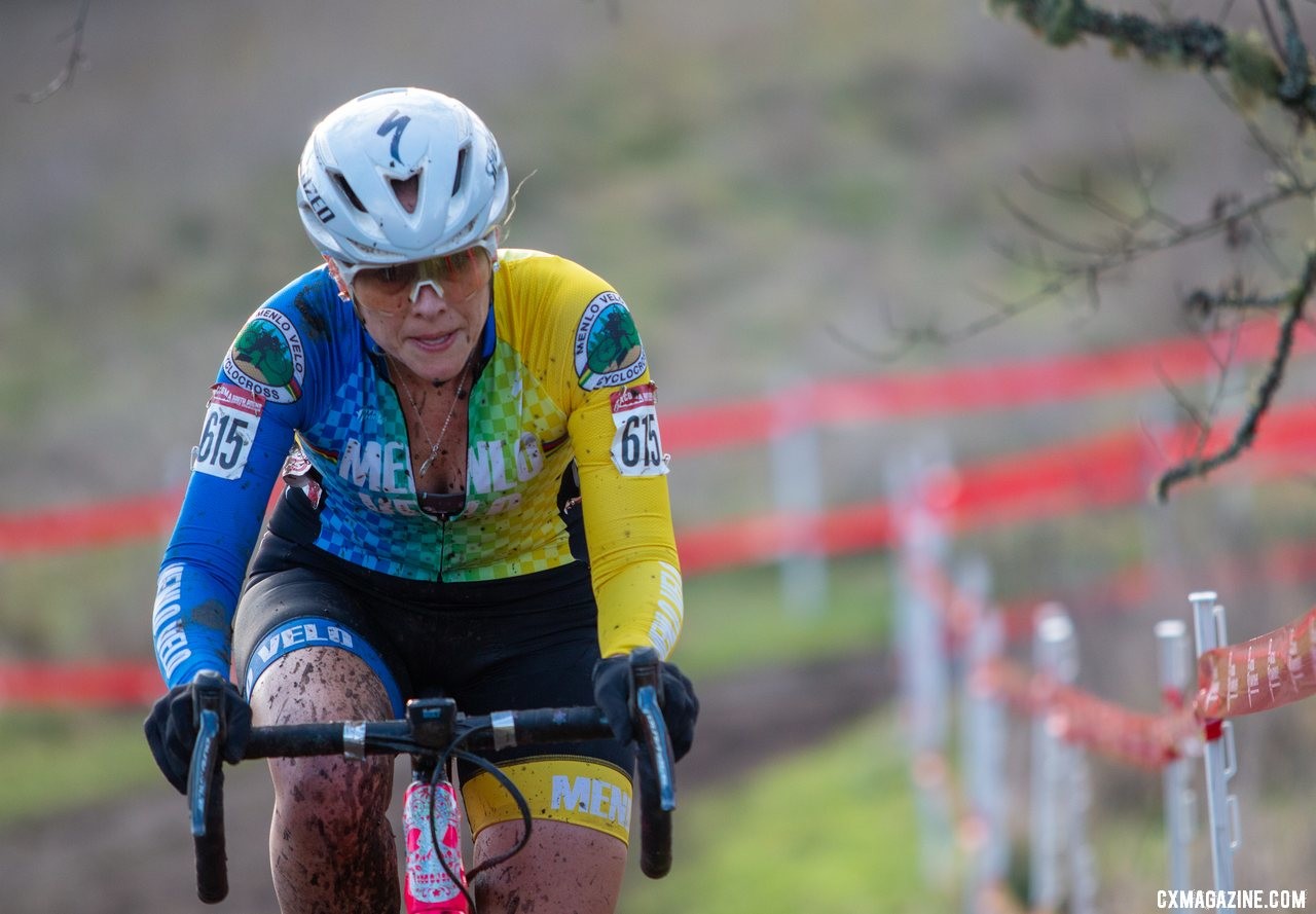 Joy Franco took in her second race of the week after competing in the Collegaite Club race on Thursday. Masters Women 35-39. 2019 Cyclocross National Championships, Lakewood, WA. © A. Yee / Cyclocross Magazine