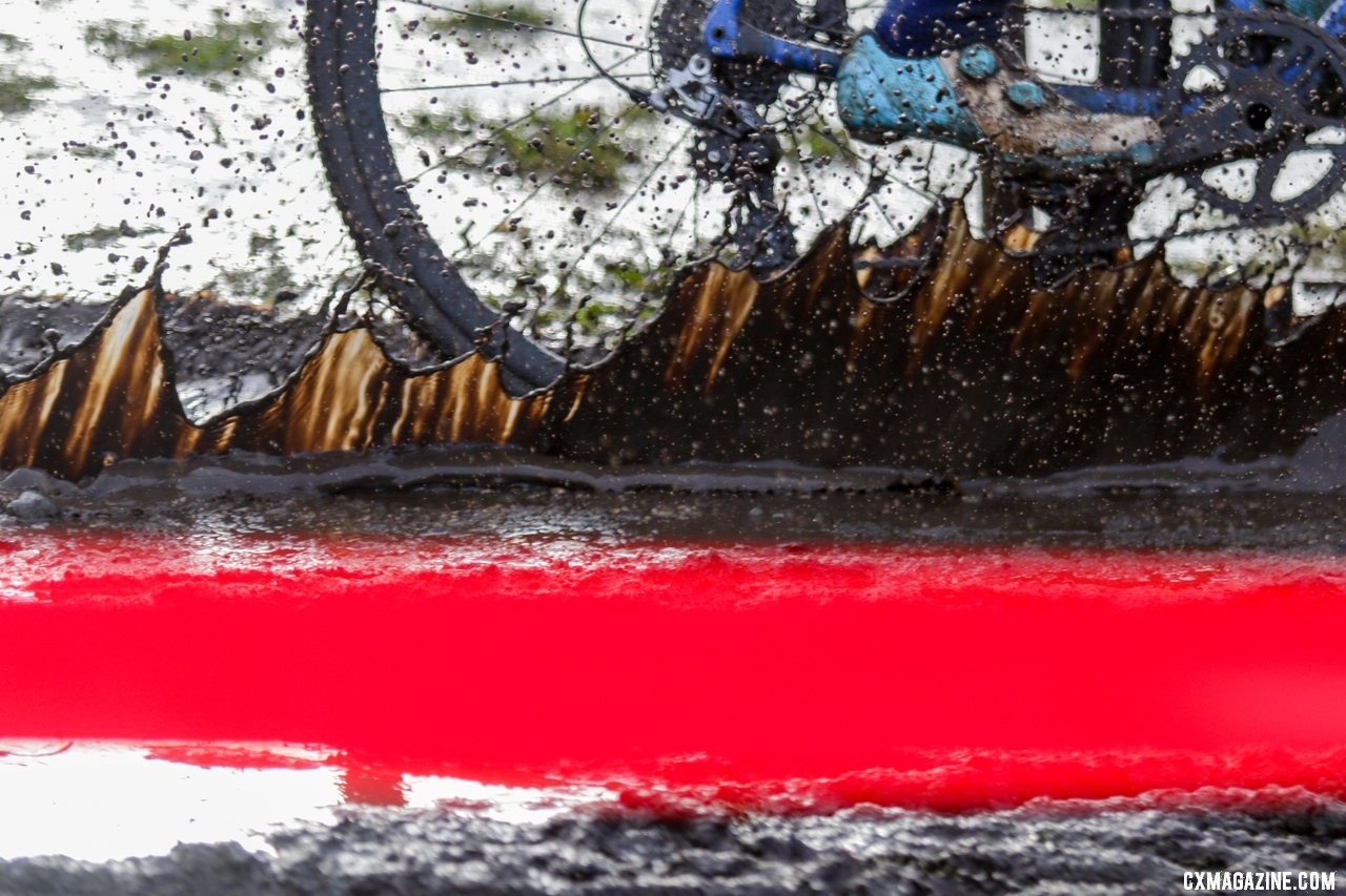 It was wet! Masters Women 50-54. 2019 Cyclocross National Championships, Lakewood, WA. © D. Mable / Cyclocross Magazine