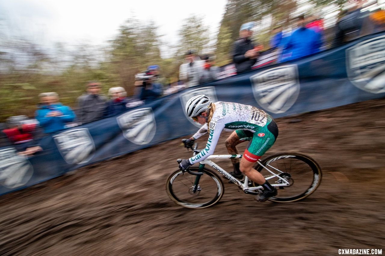 Katie Clouse was dominant as a first-year U23, and took yet another Nationals title. U23 Women. 2019 Cyclocross National Championships, Lakewood, WA. © A. Yee / Cyclocross Magazine